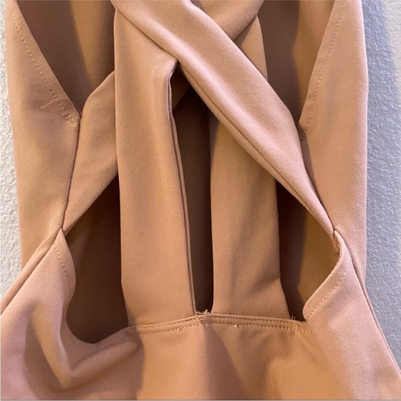 Free People Intimately Tan Sleeveless Cross-Back Bodysuit Size XS - Picture 8 of 13